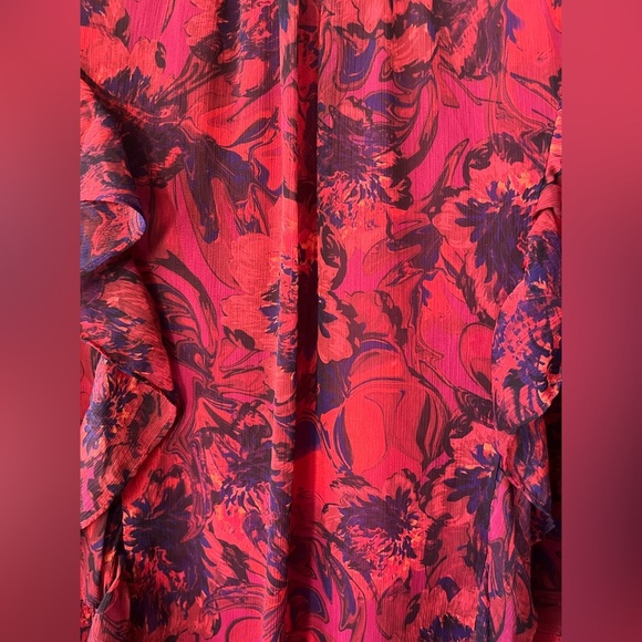 Cinq A Sept Livie Tiered Flowy Floral Mini Dress in Women’s Size 4 - Picture 14 of 15